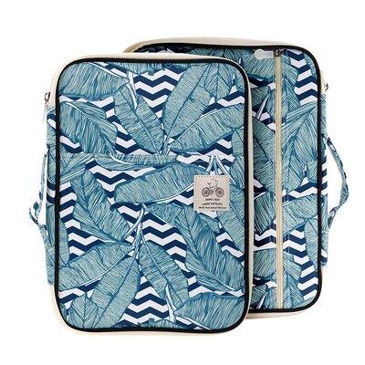 Nylon multifunktionel  a4 mappe dokumenttaske business dokumentmappe opbevaring organisator taske papirvarer skole kontorartikler: Bananblad