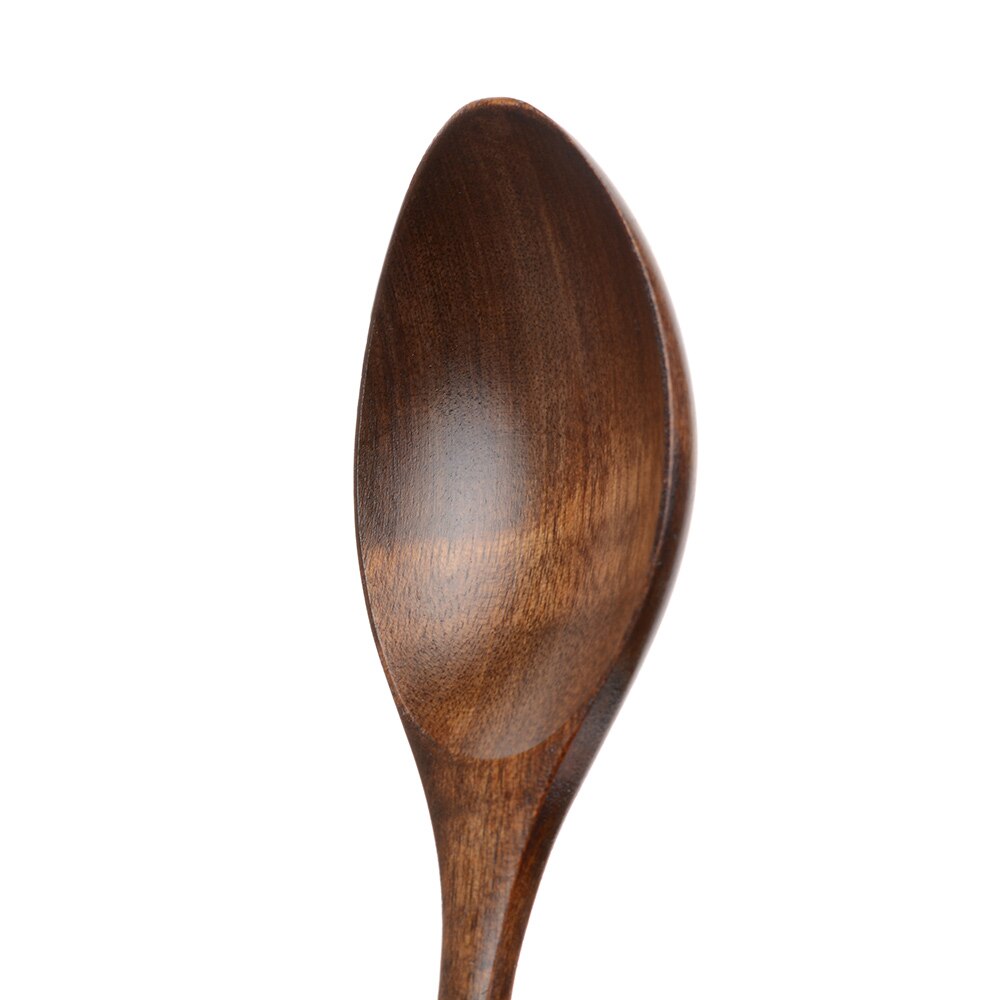 18cm Wooden Spoons Large Long Handled Spoon Wood Rice Soup Dessert Spoon Kids Spoon Kitchen Accessories