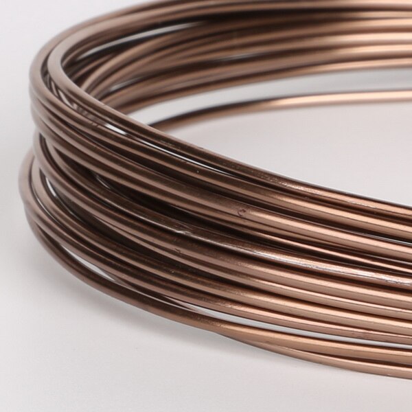 New Arrival różne kolory 5m 15gauge (1.5mm) drut aluminiowy miękki metal florystyka drutu, dla DIY ocena biżuteria i Craft Making: Brown