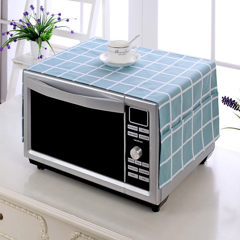 Waterproof Microwave Oven Covers with Storage Bag Oil-proof Dust Cover for Microwave Oven Dust Proof Hood Kitchen Accessories: Style2 Dust cover