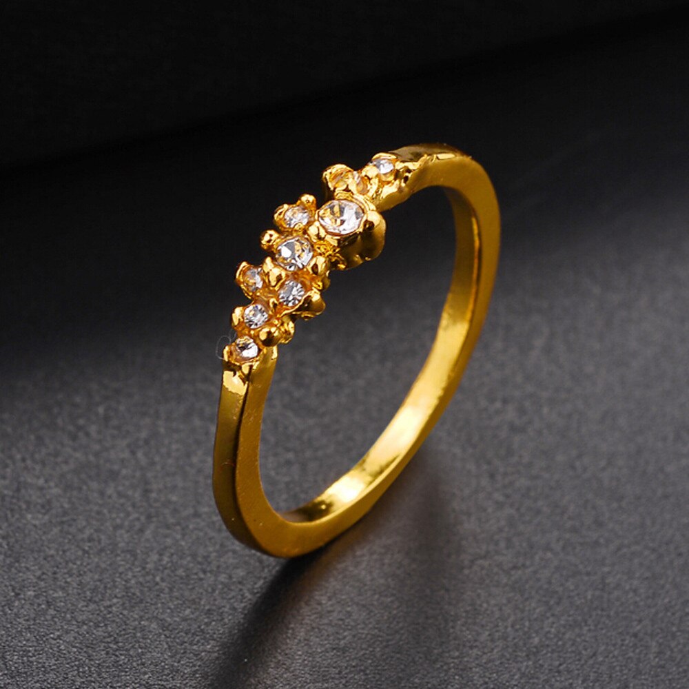 9Pcs Elegante Diamanten Bruiloft Ring Voor Vrouwen Man Beknopte Klassieke Multicolor Mode-sieraden Dames Ring Bridal Ring: WHITE / 9
