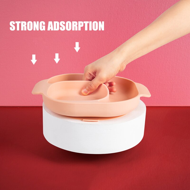 Hoge Siliconen Kom Platen Voor Baby 'S Kids Peuters Veilig Baby Plaat Baby Voedingssupplement Kom Uej
