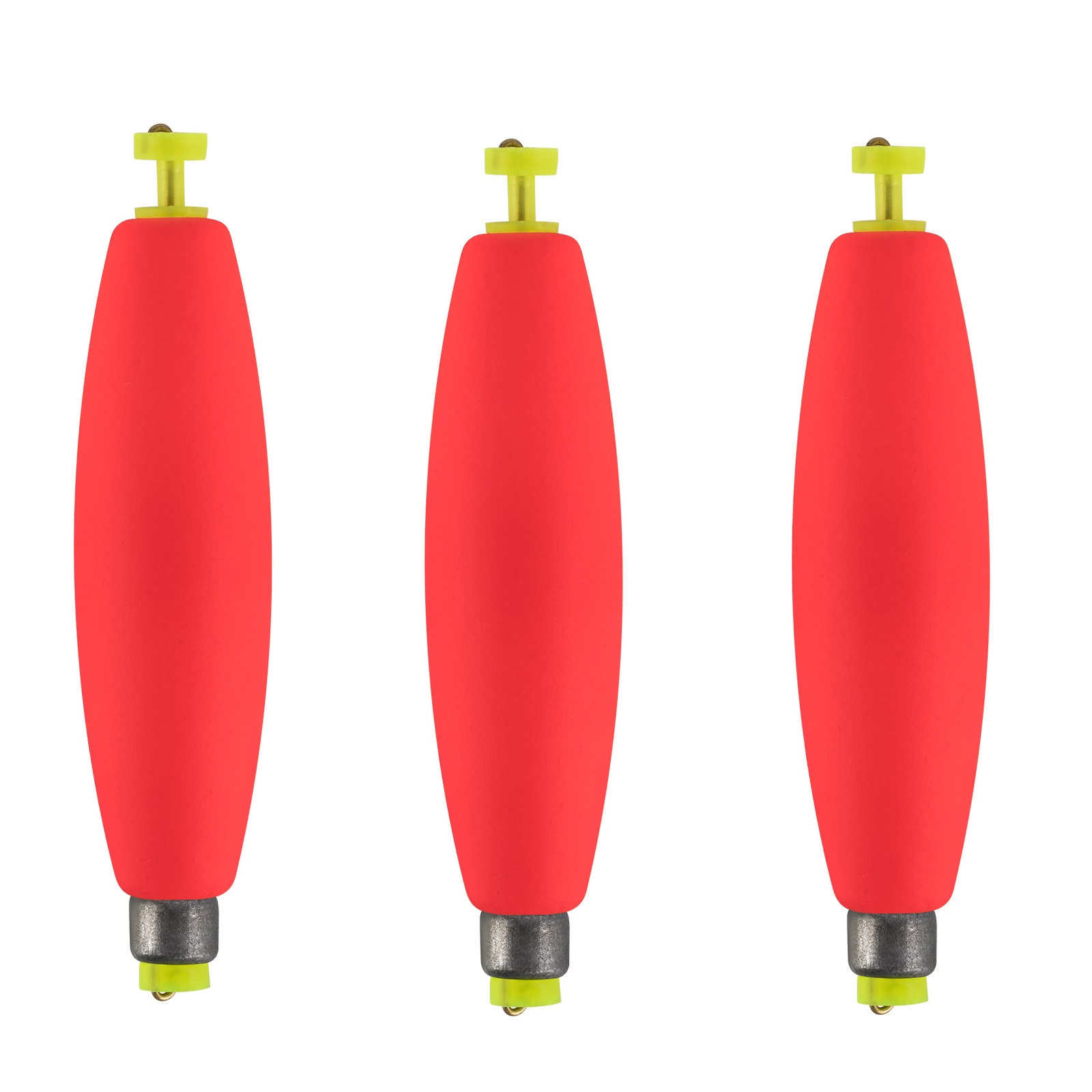 3pcs Fishing Weighted Bobbers Cigar Foam Float EVA Buoy Oval Shape Strike Indicators Snap-on Fishing Float Bass Trout Crappie: 0.5# / WHITE
