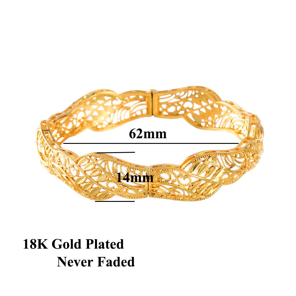 Dubai India Afrika Gouden Moslim Vrouwen Turkse Armband Golden Plaid Armband Armband Meisje Handgemaakte Sieraden Arabische