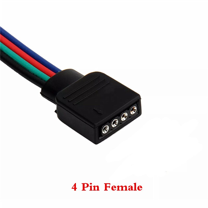 4 pin RGB Stecker 5 Pin RGBW Stecker Männlich/Weiblich LED Streifen Nadel Stecker Schweißen Kabel Für 5050 3528 RGB RGBW LED Streifen: 4pin Female / 10pcs