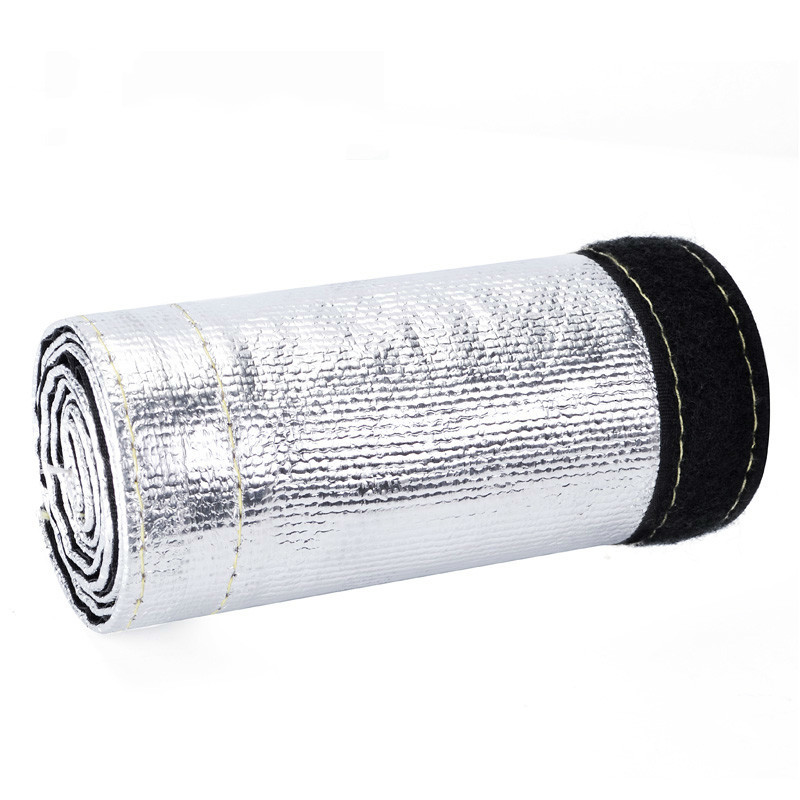 1.25'' Universal Metallic Heat Shield Thermal 6 Feet Sleeve Insulated Wire Hose Cover Shroud Free