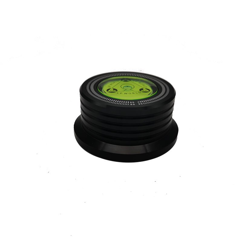 3- in- 1 -plattenklemmung aus aluminiumlegierung zur stabilisierung und zum ausbalancieren von schallplatten für plattenspieler und phonographen: Schwarz