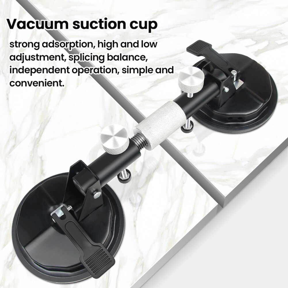 Heavy Duty Dual Vacuum Suction Cup Stone Seam Setter Countertop Installation Seaming Tool Flat Surfaces Seam Setter