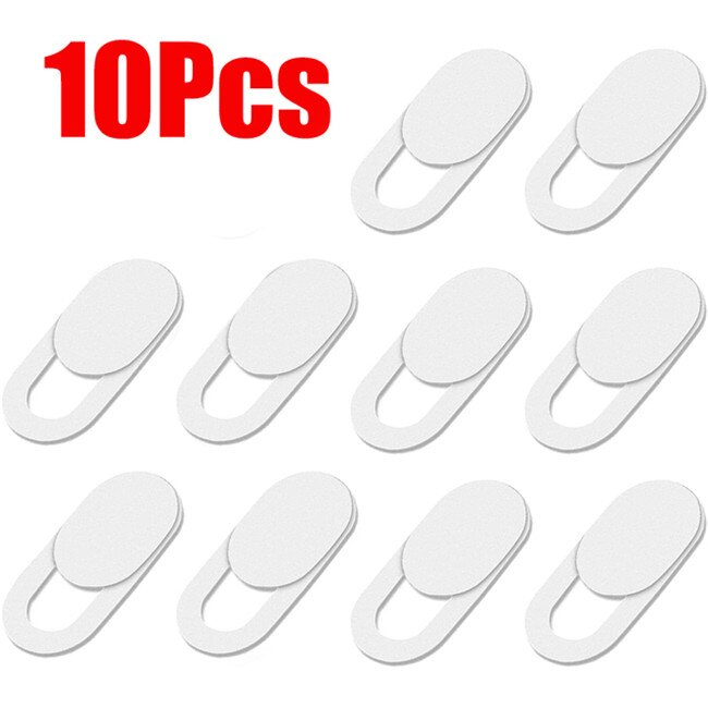 5/10/20Pcs Laptop Webcam Cover Webcam Universele Telefoon Antispy Camera Cover Voor Ipad Web Pc Macbook tablet Lenzen Privacy Sticker: 10pcs white