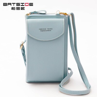 Foreveryoung Summer Large-capacity Large Mobile Phone Bag Small Fresh Messenger Multifunctional Ladies Wallet Single Shoulder: Light Blue