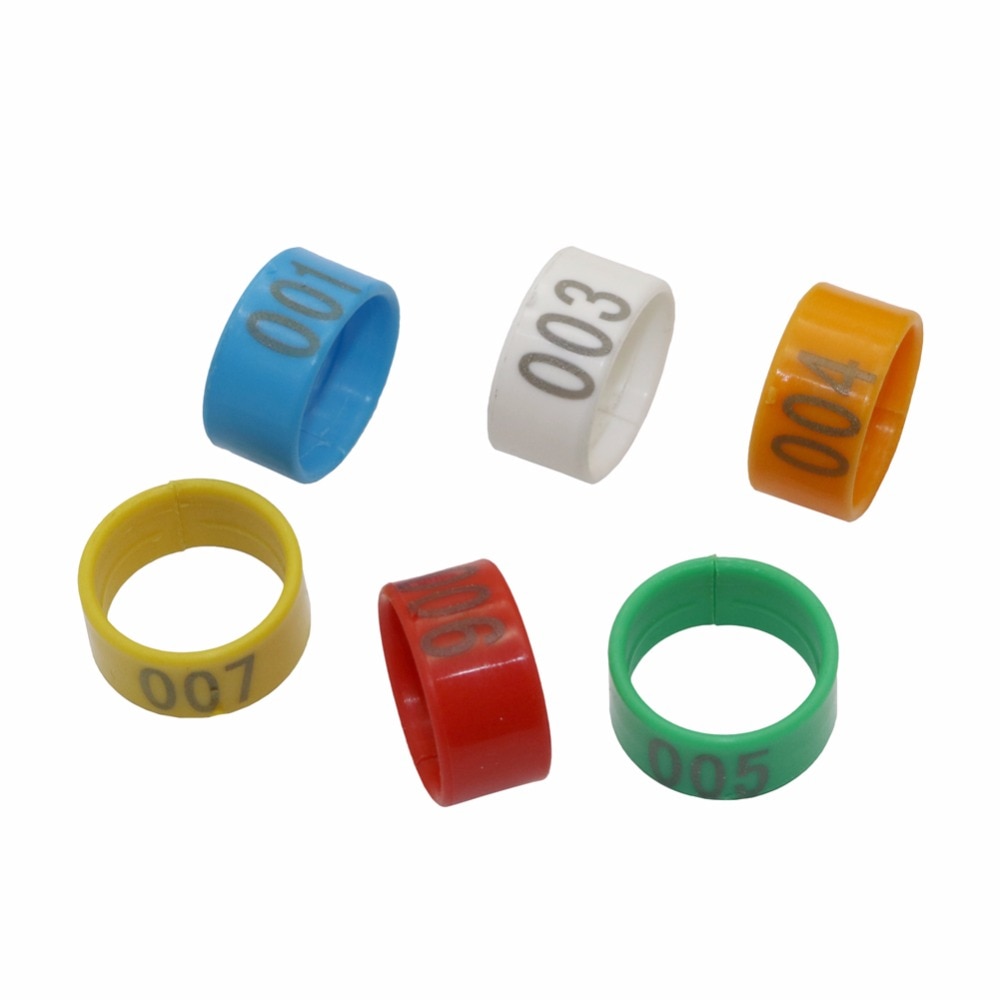 16mm/18mm/20mm Huhn Fuß Ring Kunststoff Nein.1-100 Digitale Identifizierung Fuß Ring Huhn Koop Fütterung liefert 100 Stck