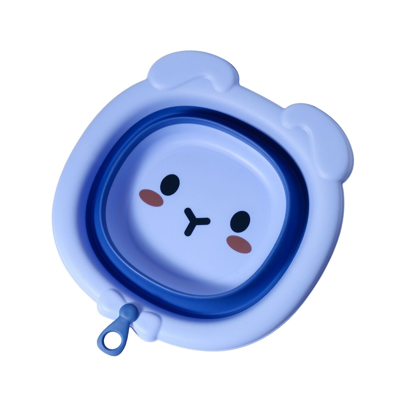 freundlicher Klapp Waschbecken Tragbare Haushalt Kunststoff Becken Dick Und dauerhaft Nette Kleine Becken: Blau
