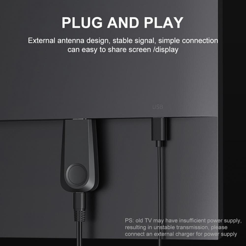 Universal 1080P Wireless Phone Tablet HDMI-compatible Receiver TV Dongle Display Adapter