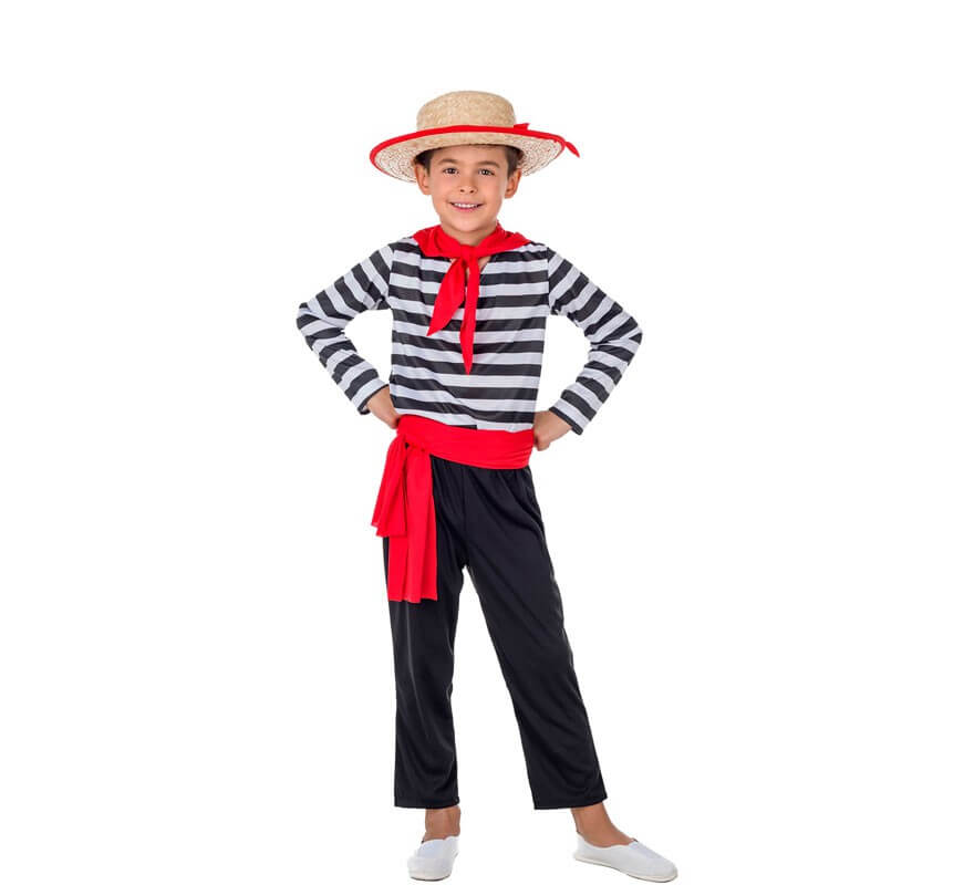 Disfraz de Gondolero para niño - Uniformes y Oficios/Del Mundo por paises y regiones - Disfraces infantiles