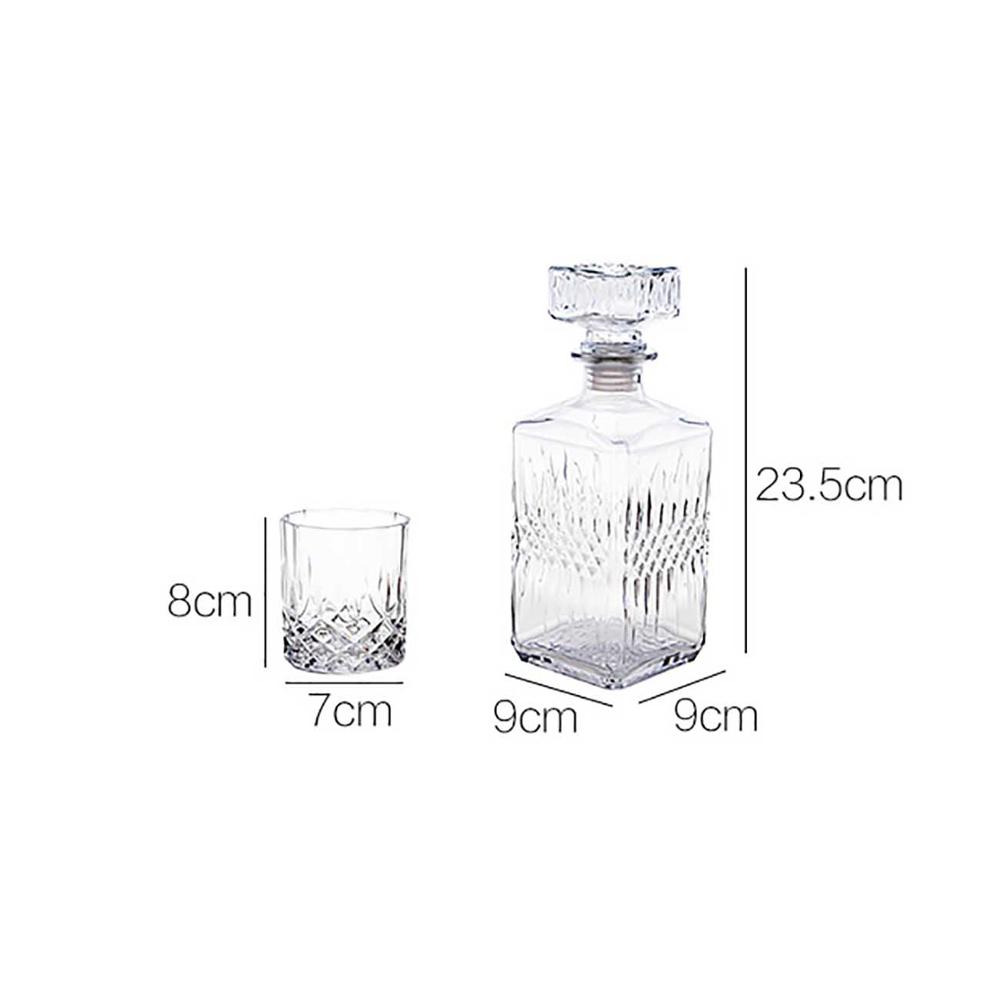 5 Stks/set Glas Decanter Wijn Separator Set Huishouden Rode Witte Wijn Glas Cup Whisky Likeur Schenker Thuis Bar Vodka Bier fles