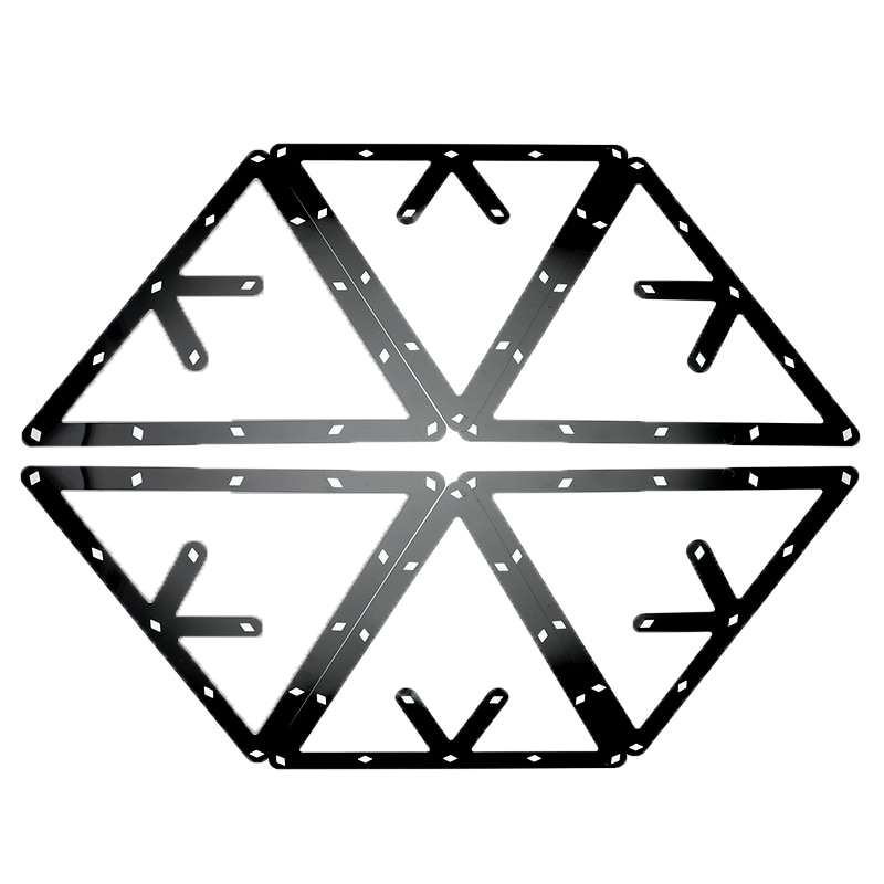 6Pcs Magic Ball Racks Triangular 8 9 10 Balls Positioning Billiard Pool Cue Black Sports Entertainment Accessory