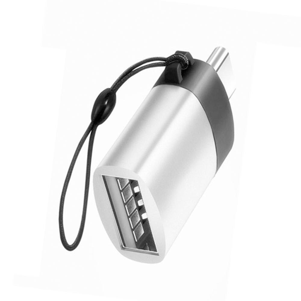 Cable OTG tipo c a USB 3,0, adaptador USB 3,0, Micro adaptador de Cable USB OTG para tableta, disco duro, disco Flash, ratón USB: Type C Silver