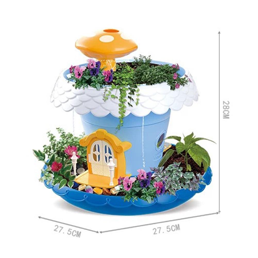 Kids Garden Toys Kit Durable Safe Pretend Planting Potted Plants Play Set Educational Toys For Girls Boys