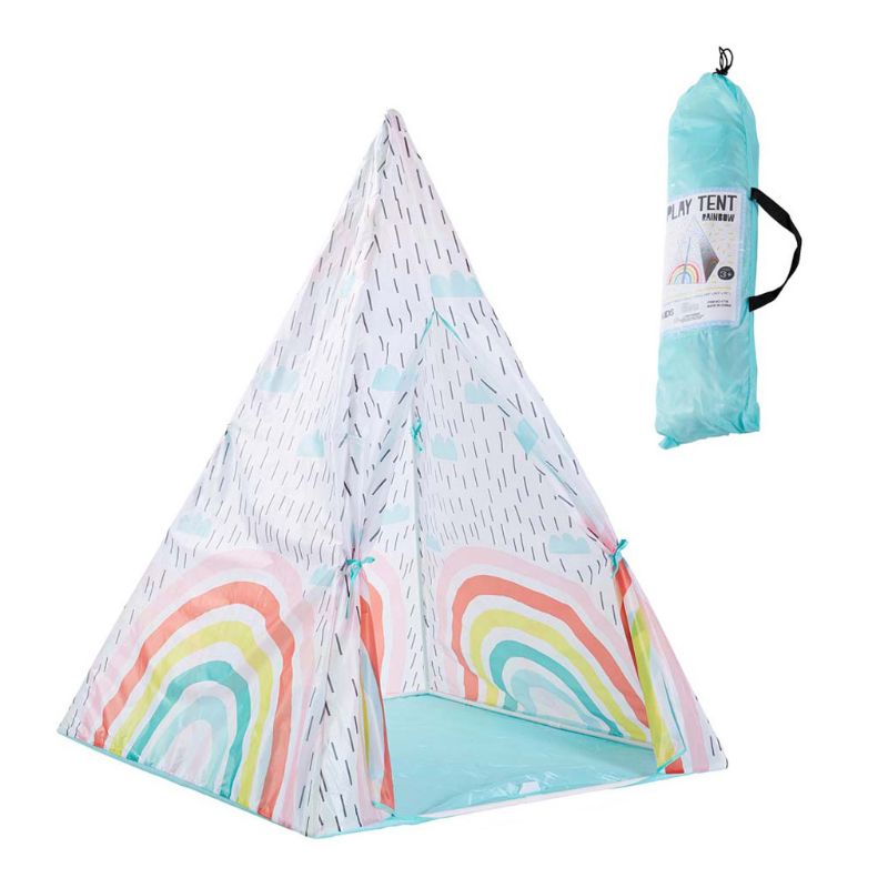 1Set Children Bracket Assembly Tent Kids Play House Outdoor Activities Indoor Folding Teepee Pyramid Wigwam Baby Playroom: A