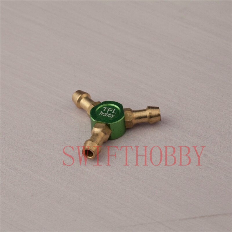 Aluminum 3 Way Water Outlet Splitter Water Nipples 1pc 4mm For RC Boat Accessory: 1pc Green