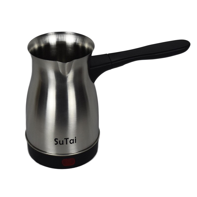 Automatic Stainless Steel Coffee Maker Portable Electrical Coffe Pot Boiled Milk Mini Cafetera Machine Brew Tea: Stainless Steel
