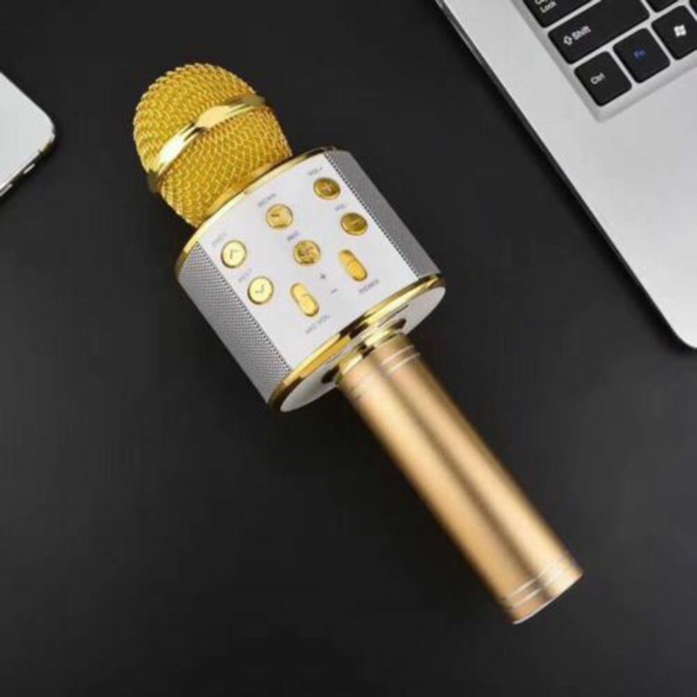 Professionele Bluetooth Draadloze Microfoon Luidspreker Handheld Microfoon Karaoke Mic MuziekspelerZingen Recorder KTV Microfoon