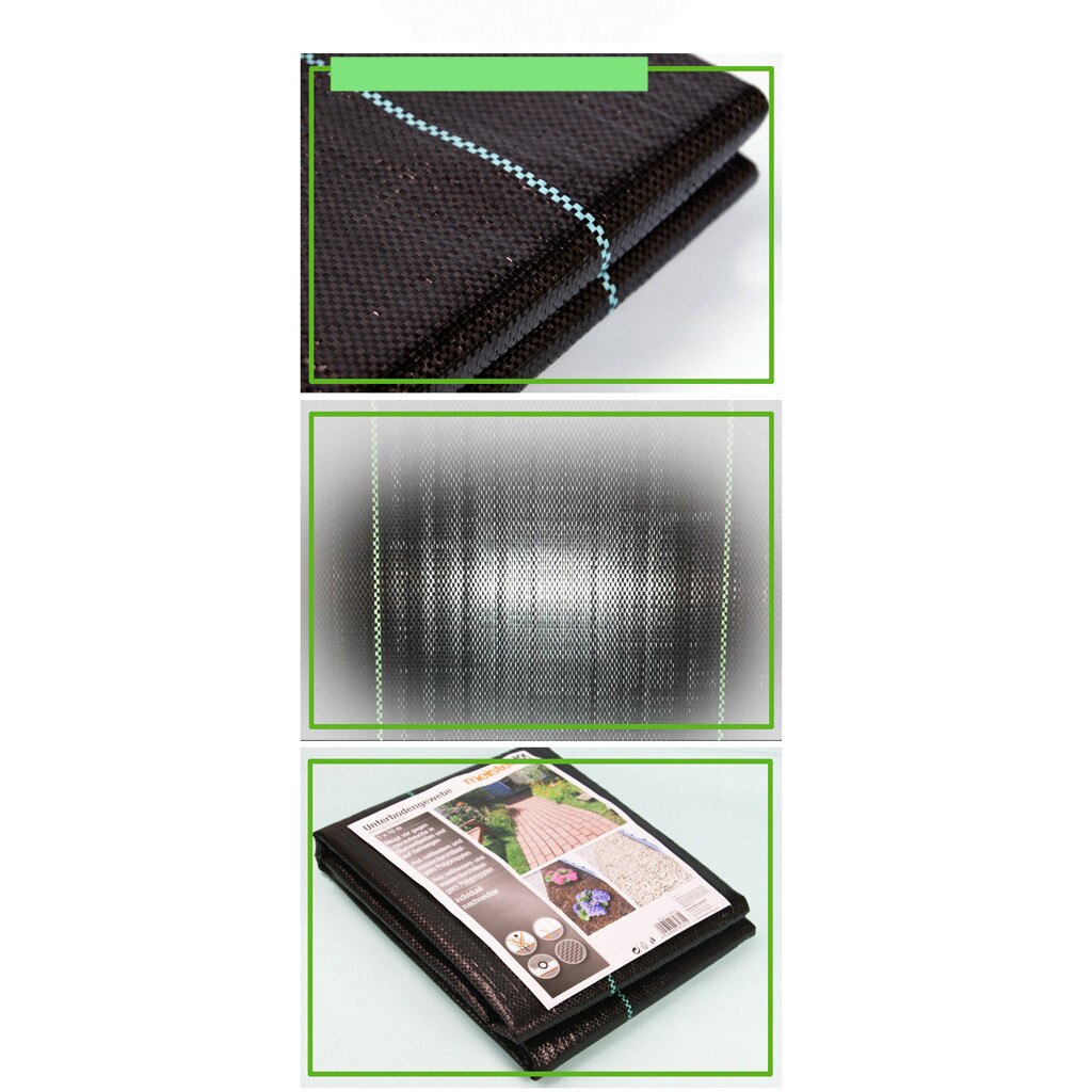 Agricultural Anti-Grass Cloth Plastic Mulch Film Thickness Garden Weeding Control Fabric Degradable Weeding Cloth 2 Sizes