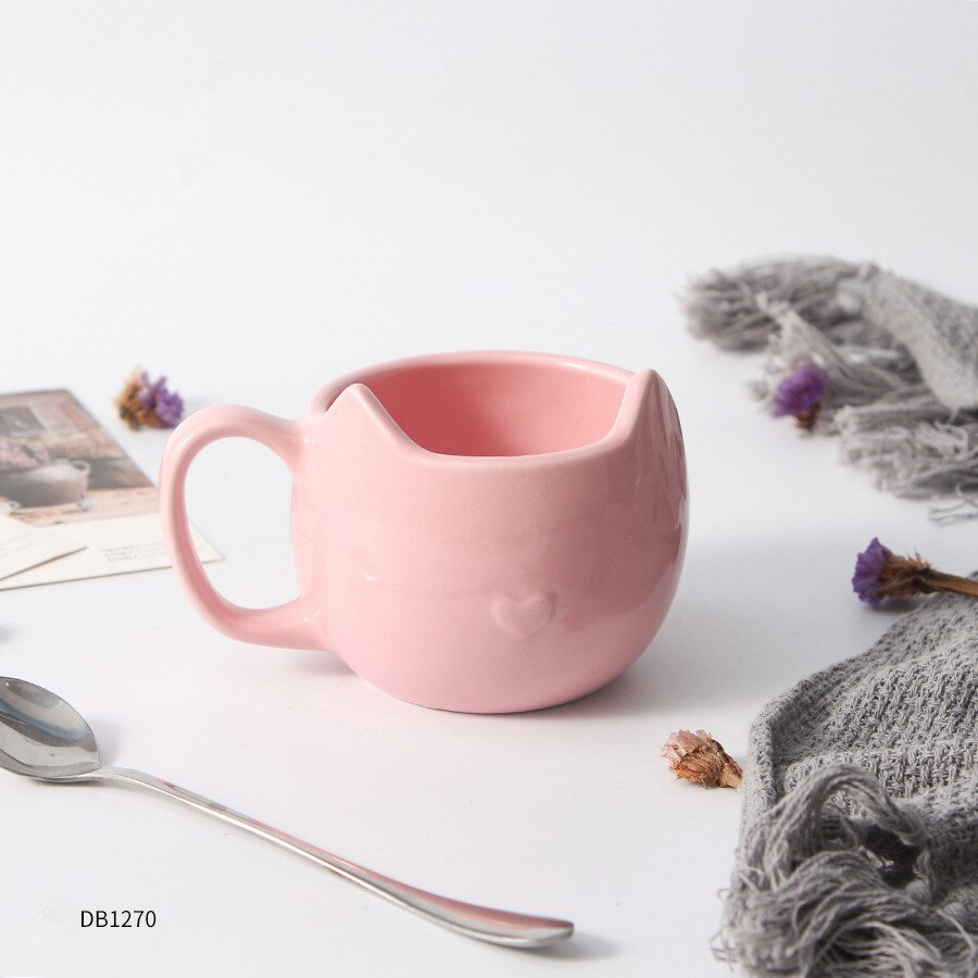 Marmer Keramische Mokken Gold Plating Paar Lover 'S Ochtend Mok Melk Koffie Thee Ontbijt Creatieve Porselein Cup Roze (schuine C