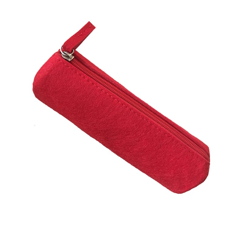Felt Pencil Bag Fabric Pencil Case Pencil Box School Office Supplies Stationery Pouch Purse Storage Cute Makeup Bags Pencil Box