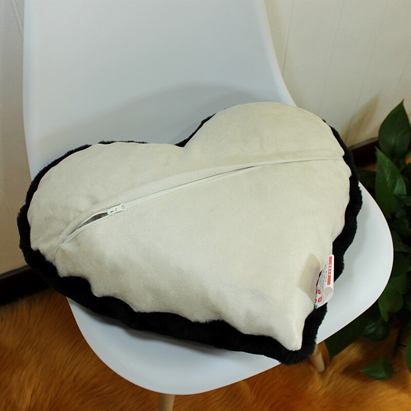 Werfen Kissen für Zurück Nette Herz Geformt PP Baumwolle Füllung Wolle-wie Stoff Rückenlehne Kissen Weihnachten für Freundin frau