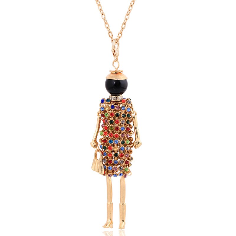 Verklaring Ketting Hanger Leuke Sieraden Lady Lange Ketting Vrouwen Bloem Charms Hanger Bohemian Maxi Accessoire: NN2020-017
