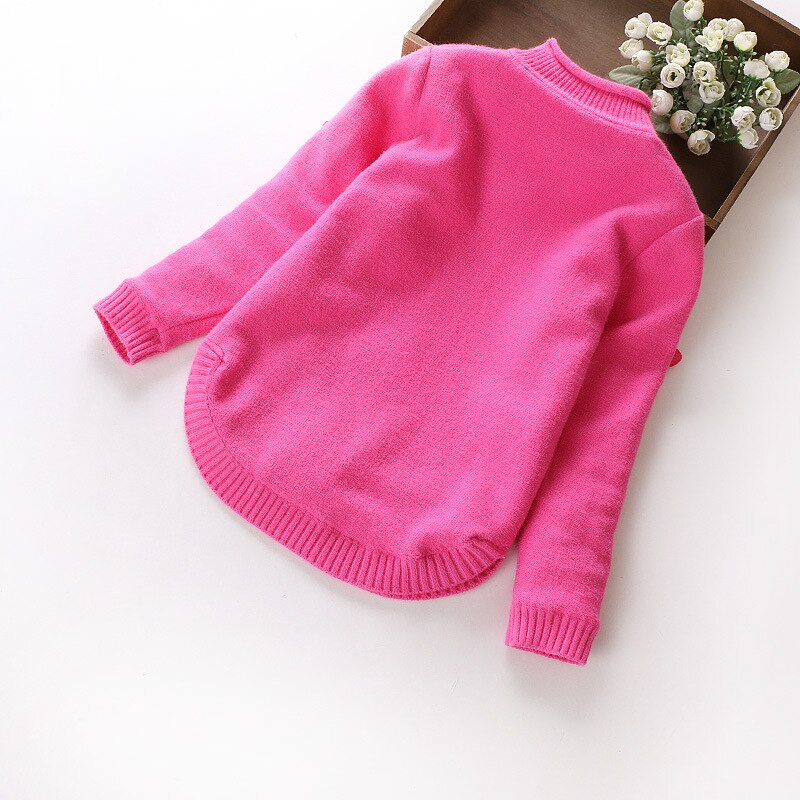 2021 Ins New Fashion Girls maglioni invernali maglioni Pullover in pile spesso invernale abbigliamento per bambini