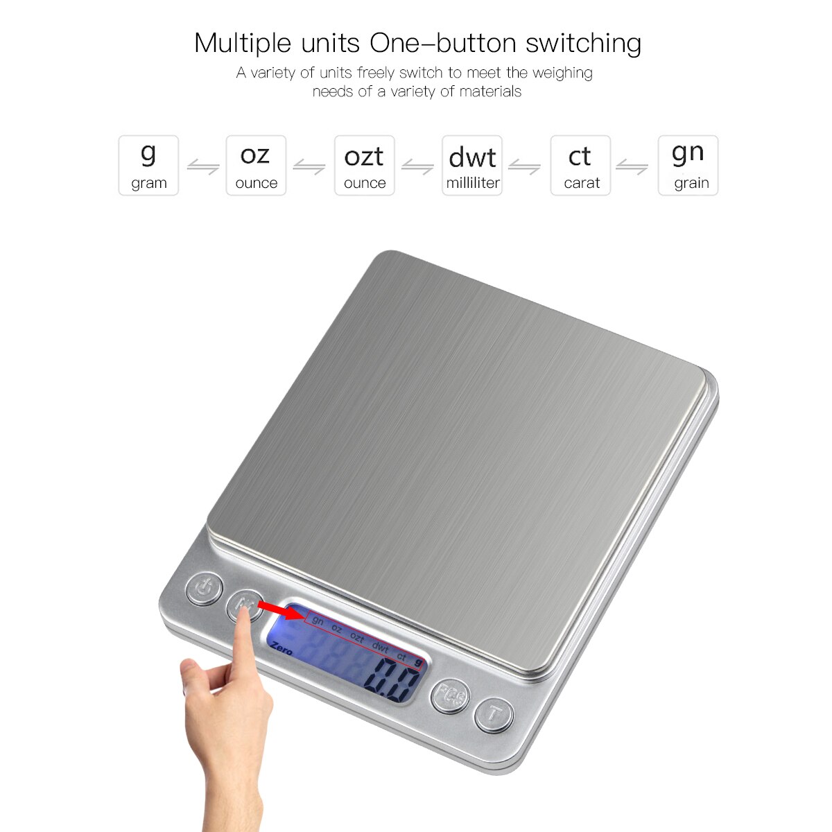 Food Scale 500g/1kg/2kg/3kg Kitchen scale bascula cocina Portable Jewelry Precise Weight Digital scales For Dessert DIY