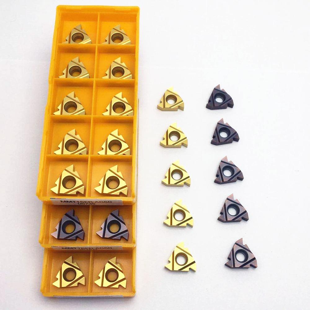 Carbide thread insert 11IR 11ER 16IR 16ER AG60 VP15TF / US735/UE6020 thread lathe tool turning blade turning tool