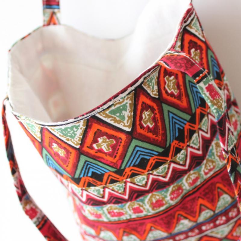 Reusable Shopping Bag Eco Women Handbag Foldable Beach Bag Daily Use Shoulder Bag Flower Print Casual Canvas Tote Satchel