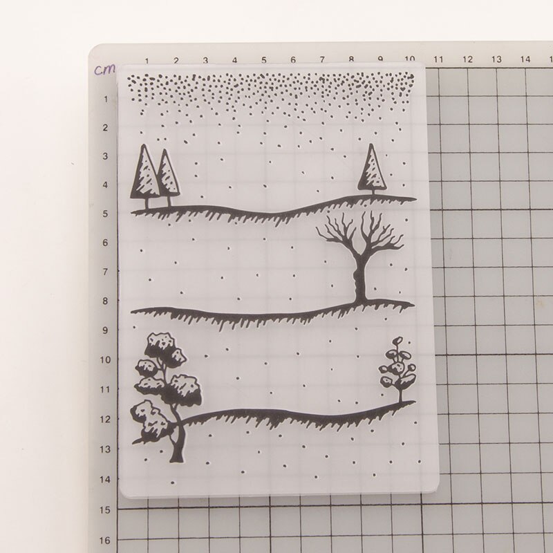Tree Embossing folders Plastic Template for DIY Scrapbooking Crafts Making Photo Album Background Card Decoration