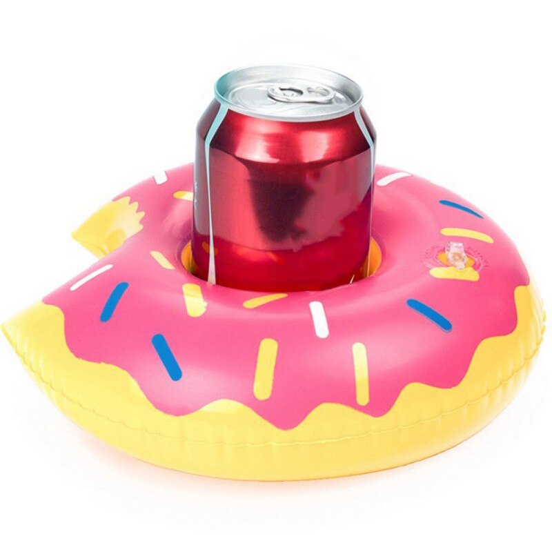 Soporte para Donuts para bebidas, juguete de diversión con agua, balsas de piscina hinchables flotantes para en la playa, portavasos para teléfono para niños, 1 Uds.