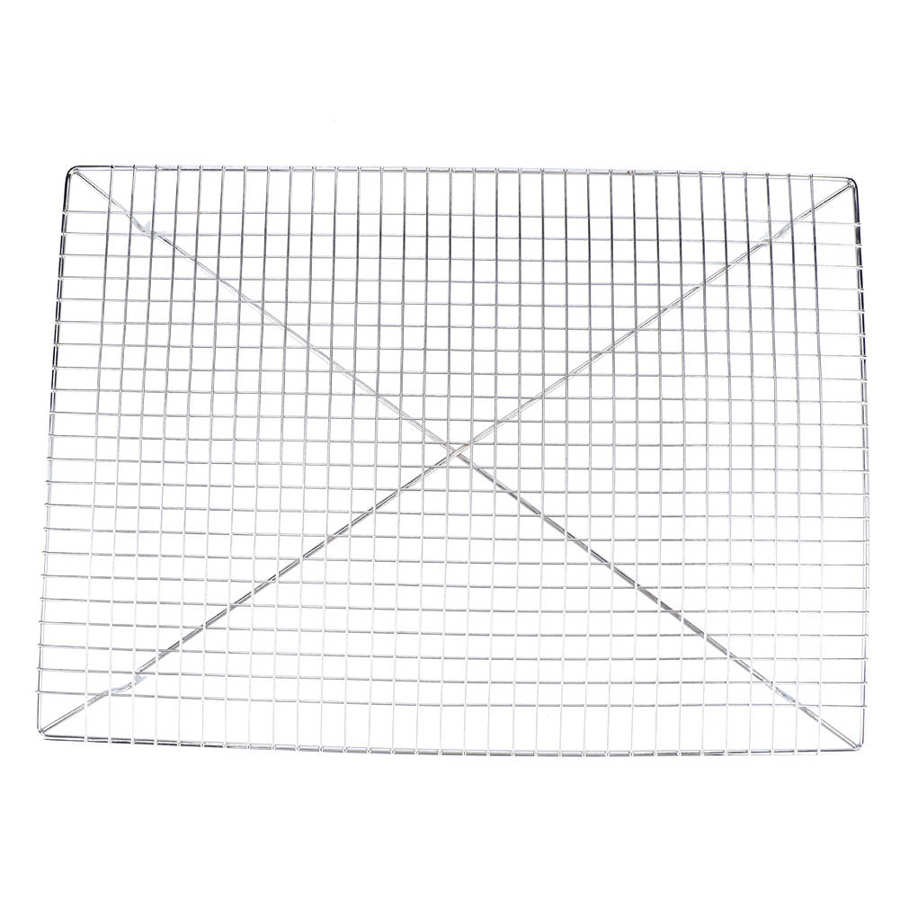 Soporte para enfriar pasteles antiadherente de acero inoxidable para hornear pasteles, panes, galletas, estante, utensilios de cocina 46x33x2,8 cm, herramientas para hornear