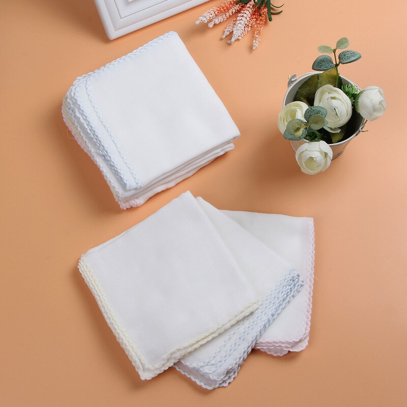 10 Stks/partij I Love Mama En Papa Baby Slabbetjes Speeksel Sjaal Gaas Verpleging Sjaal Baby Accessoires Baby Sjaal Burp doek 30Cm