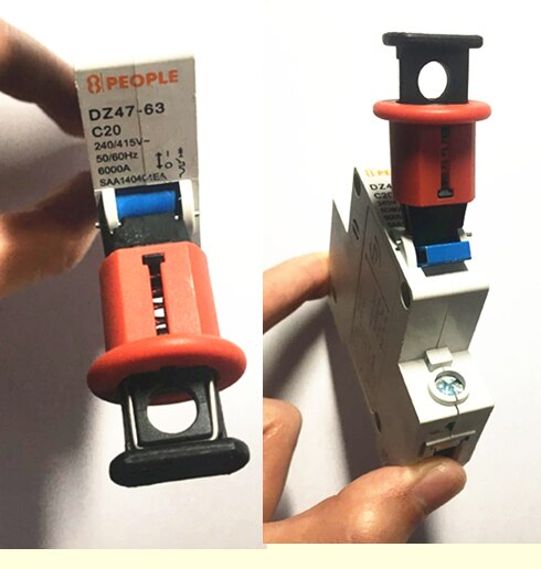 ,100pcs/lot pos pis pow MCB lockout lock dogs, MCB lock ,toggle lock safety circuit breaker lock, pinout lockout