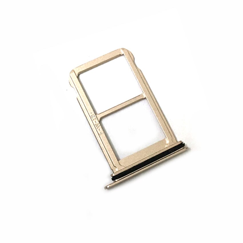 Sim-kort bakkeholder slot adapterstik dual sim til huawei  p20 pro udskiftningsdele: Guld