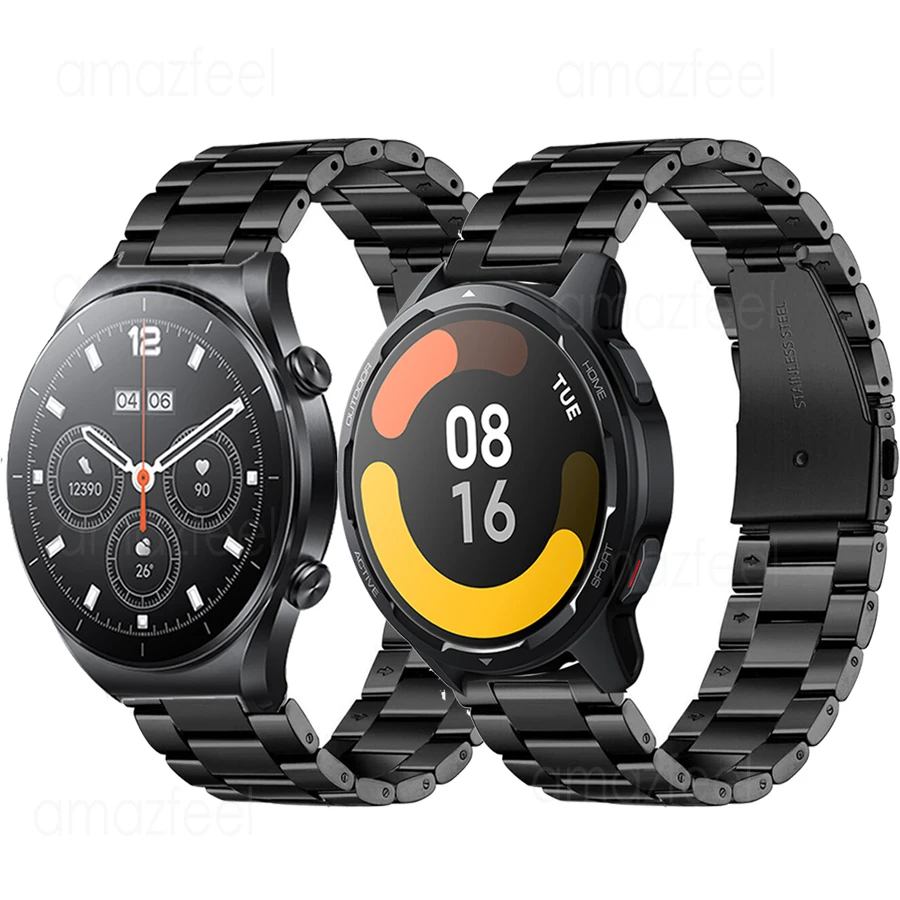 Mi Watch S1 aktywna metalowa bransoletka do Xiaomi Mi Watch S2 S3 S4 kolor 2, skórzane paski do zegarka MI, sportowa opaska na nadgarstek