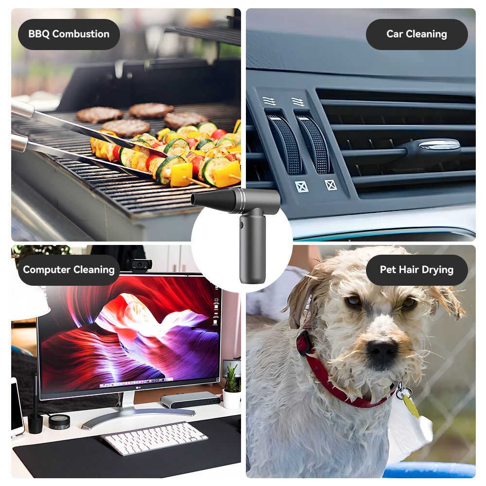 Booster W03 Mini Turbo Air Blower - 110,000 RPM Portable Electric Duster for Car/Keyboard/PC/Laptop Cleaning