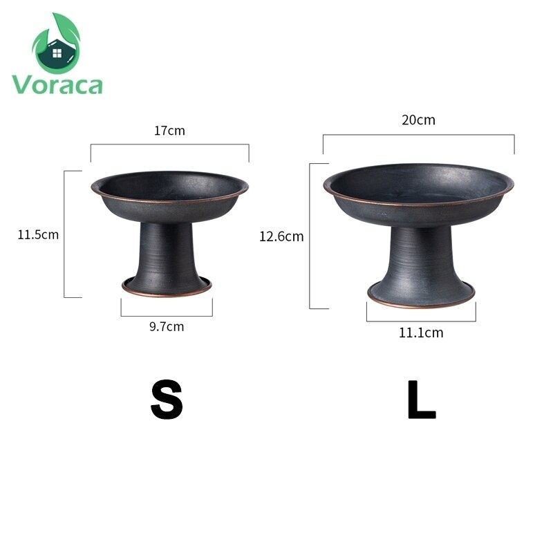 Plateau métal Vintage de stockage de gâteau | Rétro rond en fer, plateau de stockage de gâteau, plateau à volants bord de fruits, pain noix Plat décor maison bureau