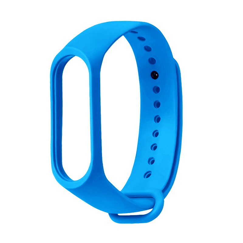 Bracelet For Xiaomi Mi Band 4 3 Strap Silicone Black Wrist Strap For Xiaomi MiBand 3 4 Wriststrap Bracelets Miband M3 M4: Blue