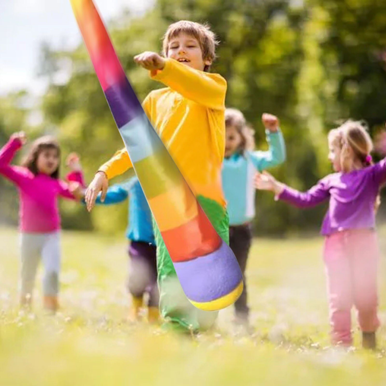 Hand Throwing Ribbon Rainbow Ball Sandbags Bag Children Outdoor Game decorations kids Rose gold pink silver blue 0-9 Digit ball