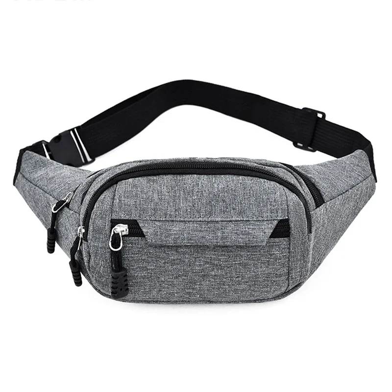 Mobile Waist Bag for Men Women Multifunctional Large Capacity Belt Bag Anti Splash Wear-resistant Construction Site Pochete: Beige
