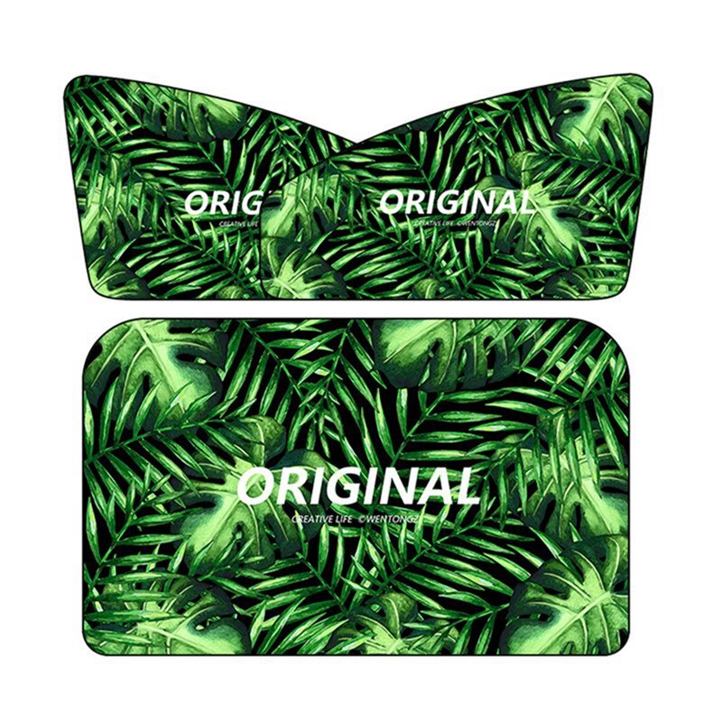 Cartoon Astronaut/Dolphin/Lavender/Tropical Rainforest/Van Gogh Starry Sky Magnetic Car Cover Sunshade Curtain Window Sun Visor