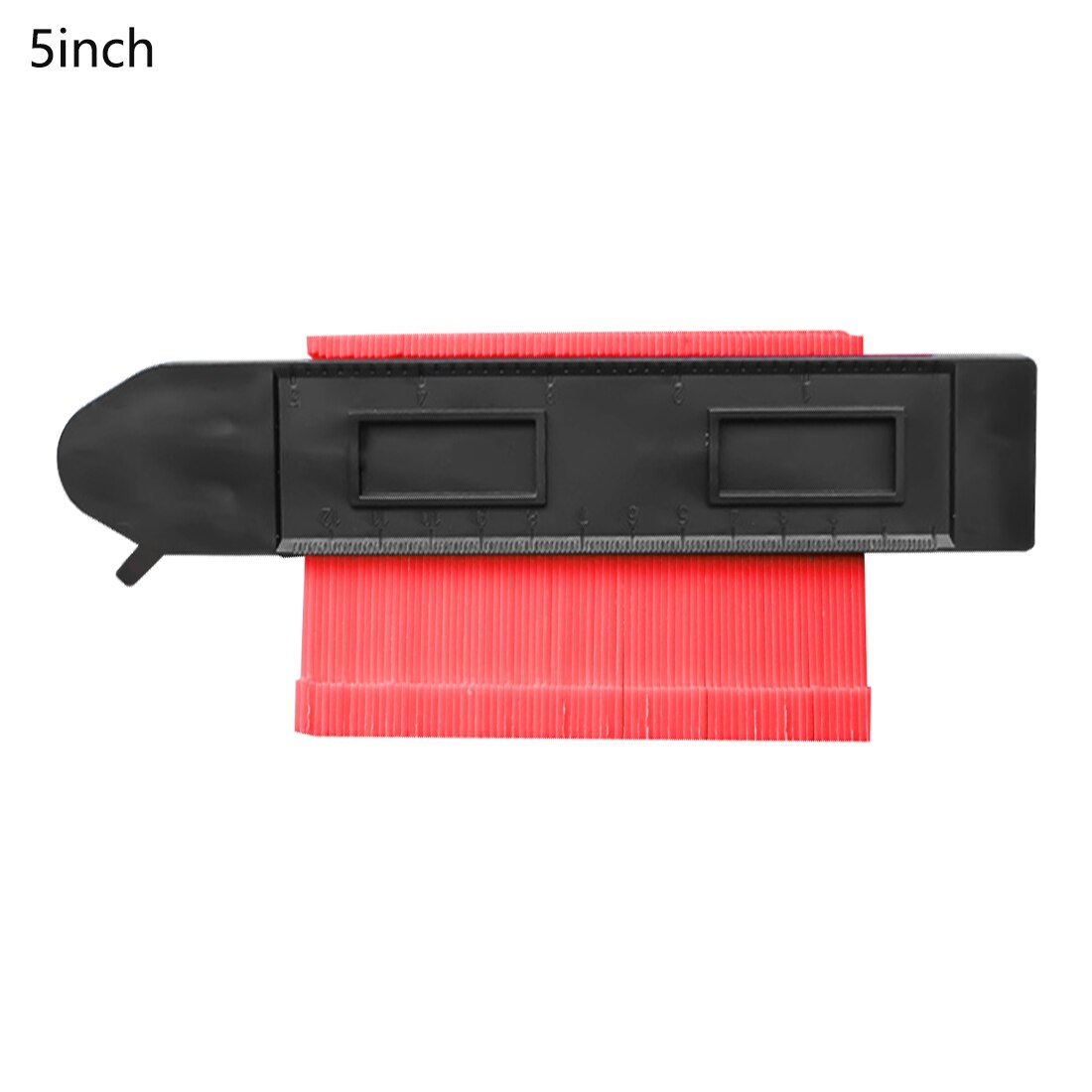 12/25cm Contour Gauge Profile Copy Gauge Ruler Metric Inch Marking Gauge Shape Duplicator Tiling Laminate Tiles Measuring Tool: 5inch with lock