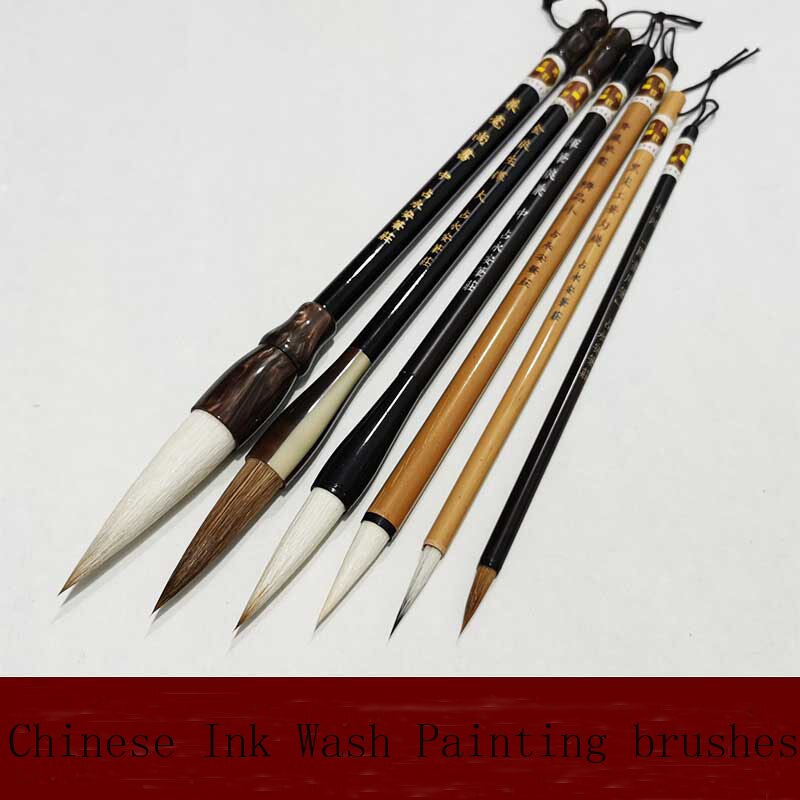 Chinese Calligraphy Brush Set ,Writing Brush Kanji Traditional Chinese painting Brush 6 piece/set